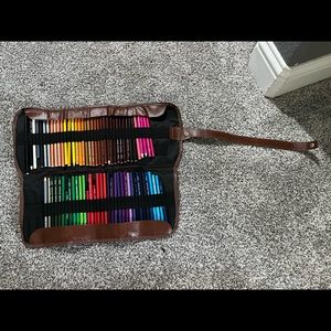 Colored pencils- Oil based, soft thick core, and very pigmented